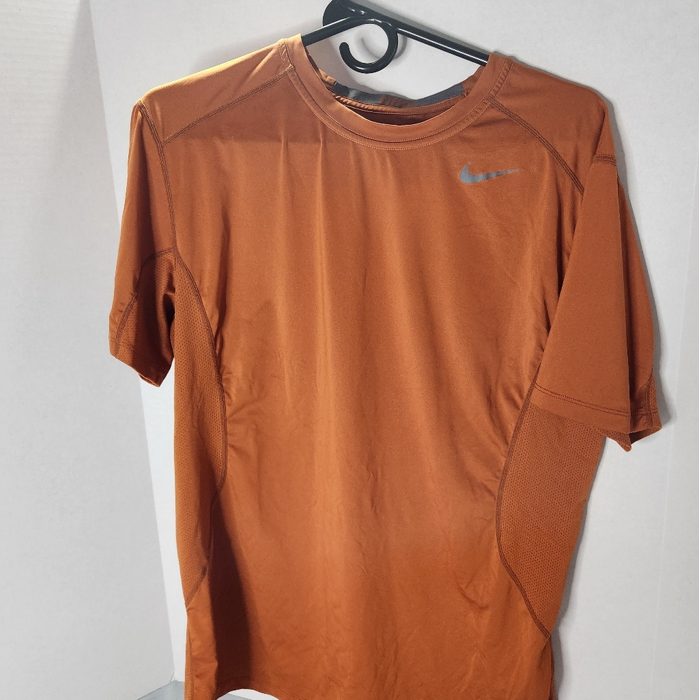 Nike Men's Orange Athletic Shirt